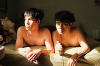 Ocean Vuong, Nicky and Ocean in Bed, 2025